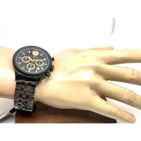 Versus by Versace Men's Watch VSP971221 Chronograph Quartz Black Steel 45mm - Picture 5 of 15